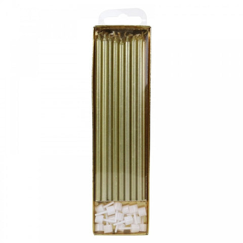 PME Gold Extra Tall Candles x 16