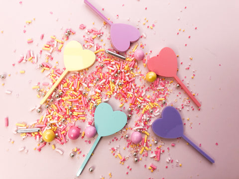 Love Heart Cupcake Toppers