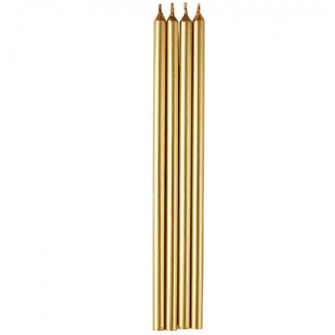 Wilton 12 pack Gold Long birthday cake candles