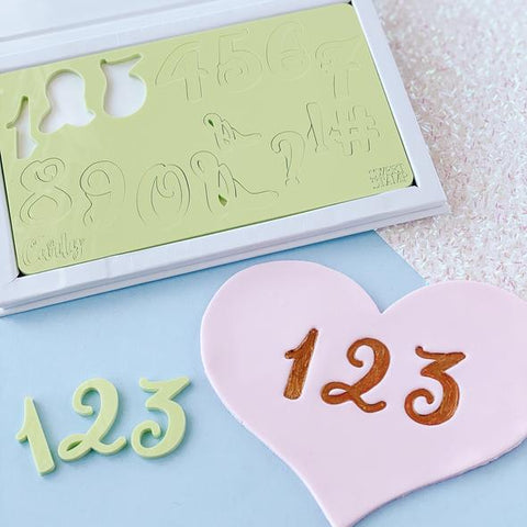 Sweet Stamp - Curly Numbers Set