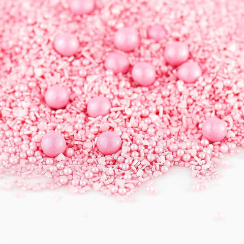 Super Streusel Light Pink - Sprinkle With Chocolate Balls 90g