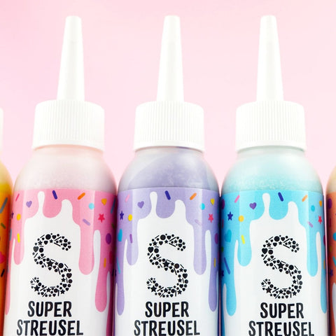 Super Streusel Premium SuperDrip Chocolate - Pastel Colours 130g Bottles - Full set of 6